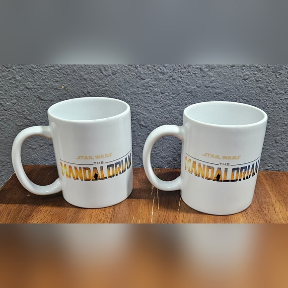2 Star Wars Mugs  The Mandalorian Grogu for Coffee Hot Chocolate - Picture 4 of 7